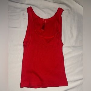 skims ruby red limited addition cotton rib tank